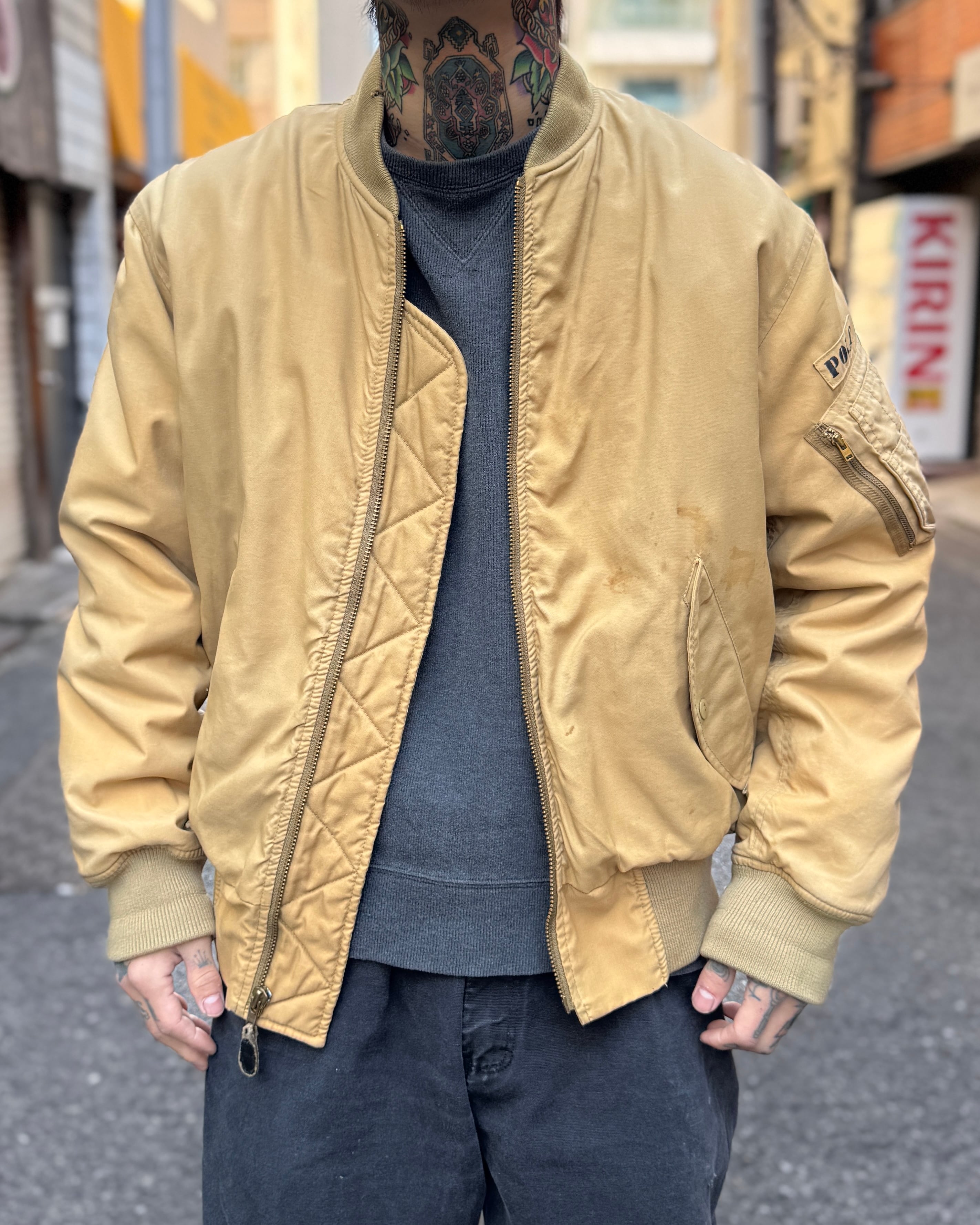 90's Polo by Ralph Lauren Bomber Jacket ''MA-1 Type''【下北沢店