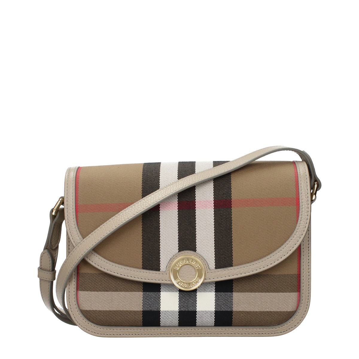 BURBERRY バーバリー レディース クロスボディバッグ ファブリック ブラウン