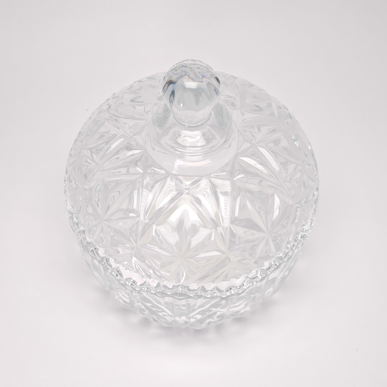 ヴィンテージ雑貨　カットガラスキャニスター