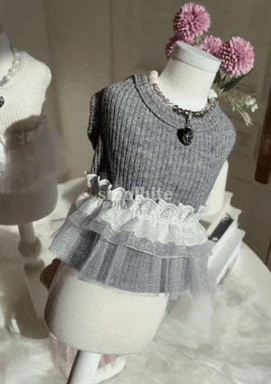 即納【smolbite】Twinkle tutu sleeveless (3color)
