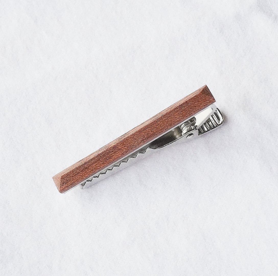 木製ネクタイピン ”ridge” Wood tie pin 45mm | P.U.G & CRAFT