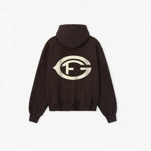 【FEAR OF GOD】"""F OF G"" CLASSIC FIT HALF RAGLAN HOOD