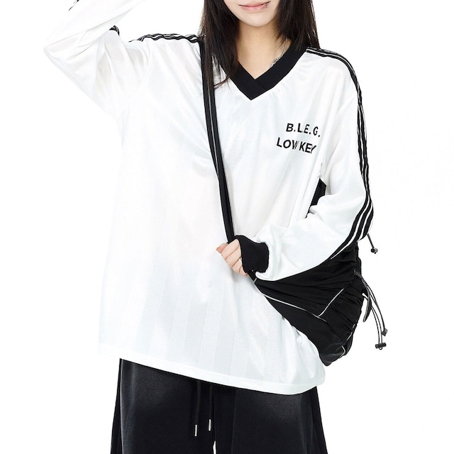 スポーツラインレタリングゲームTシャツ 2col R02482