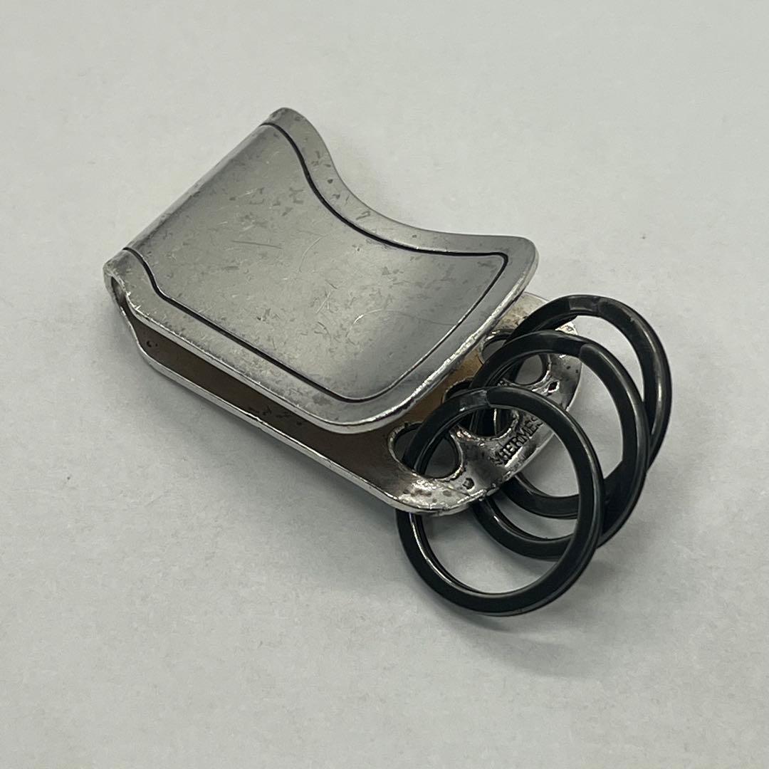 エルメス HERMES ヴィンテージ キーリング キーホルダー 希少 SV