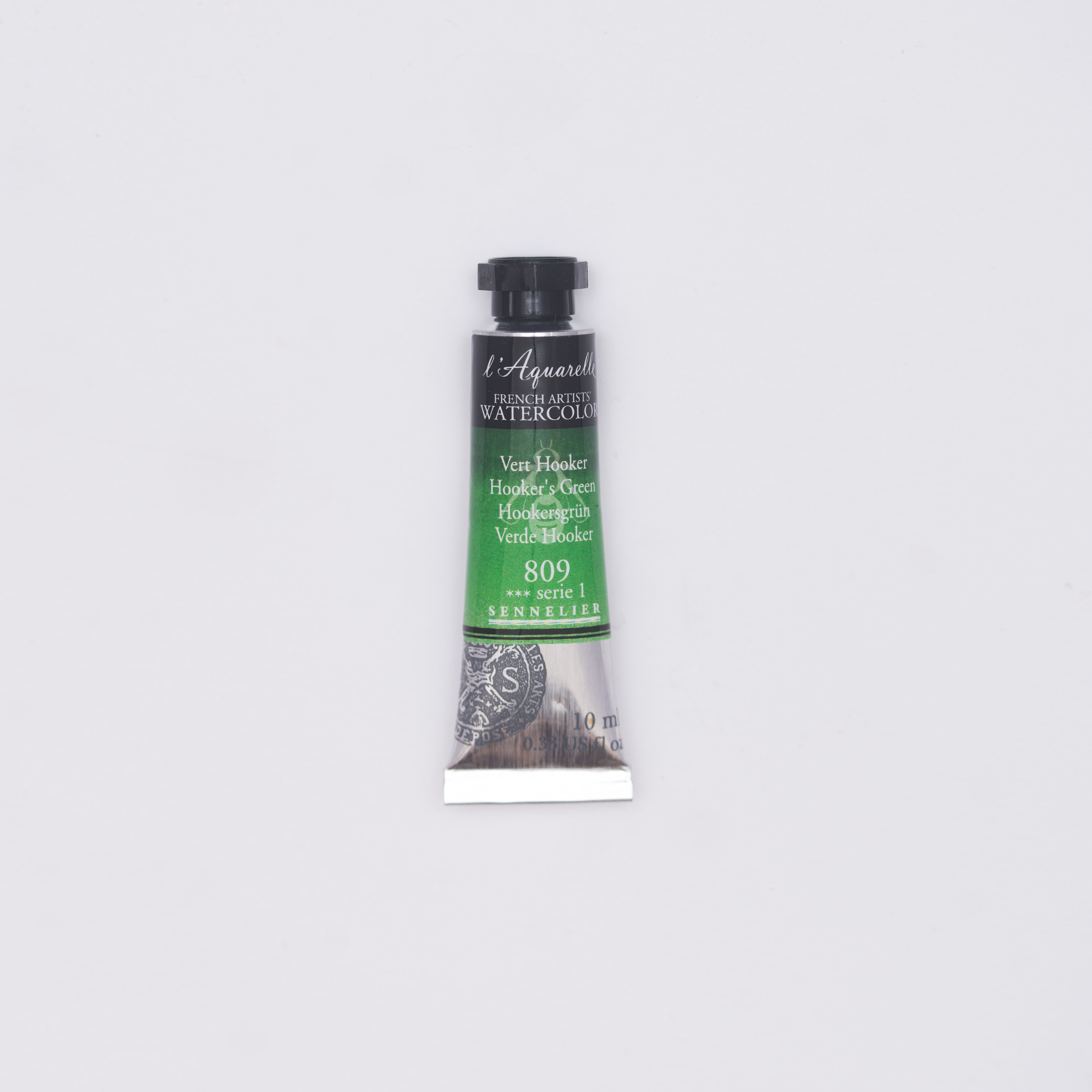 セヌリエWC 809 フーカス・グリーン 透明水彩絵具 チューブ10ml Ｓ1
