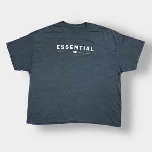 【USA古着】ビッグシルエット 企業系 銀行 企業ロゴ  FIRST GUARANTY BANK プリント Tシャツ バックプリント グレー 半袖 夏物 us古着