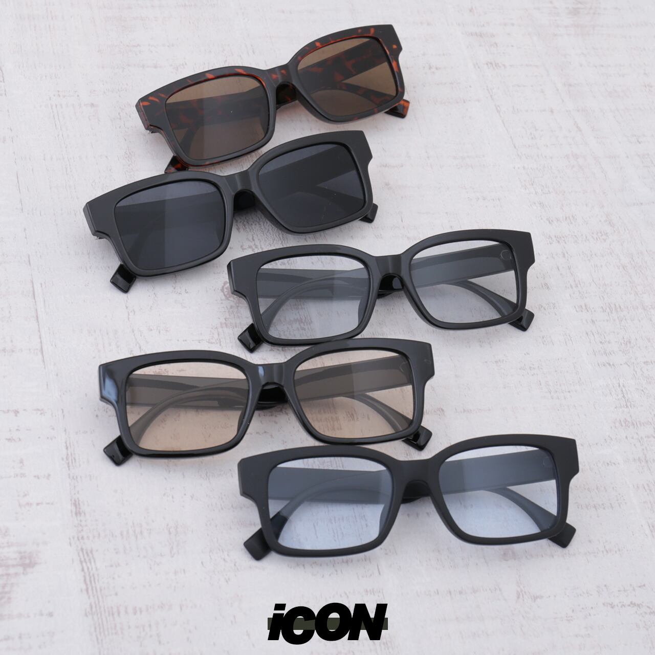 デプス次元のテインペンツ　ブラック スクエア型 サングラス デプス次元のテインペンツ ブラック スクエア型 サングラス deps