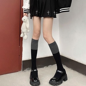 バイカラー ソックス レディース 秋冬 レッグウェア 防寒 韓国 大人 かわいい おしゃれ きれいめ ストレッチ 通勤 通学 ルームソックス 大人可愛い 大人女子