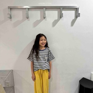 【and butter】クッキーハートT  ネイビー 130~140cm