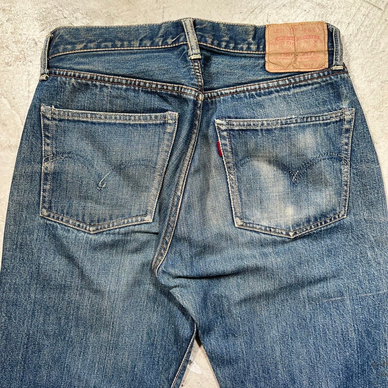 60's LEVI'S リーバイス 501 デニム Big E 初期 Vステッチ 刻印W 足長R