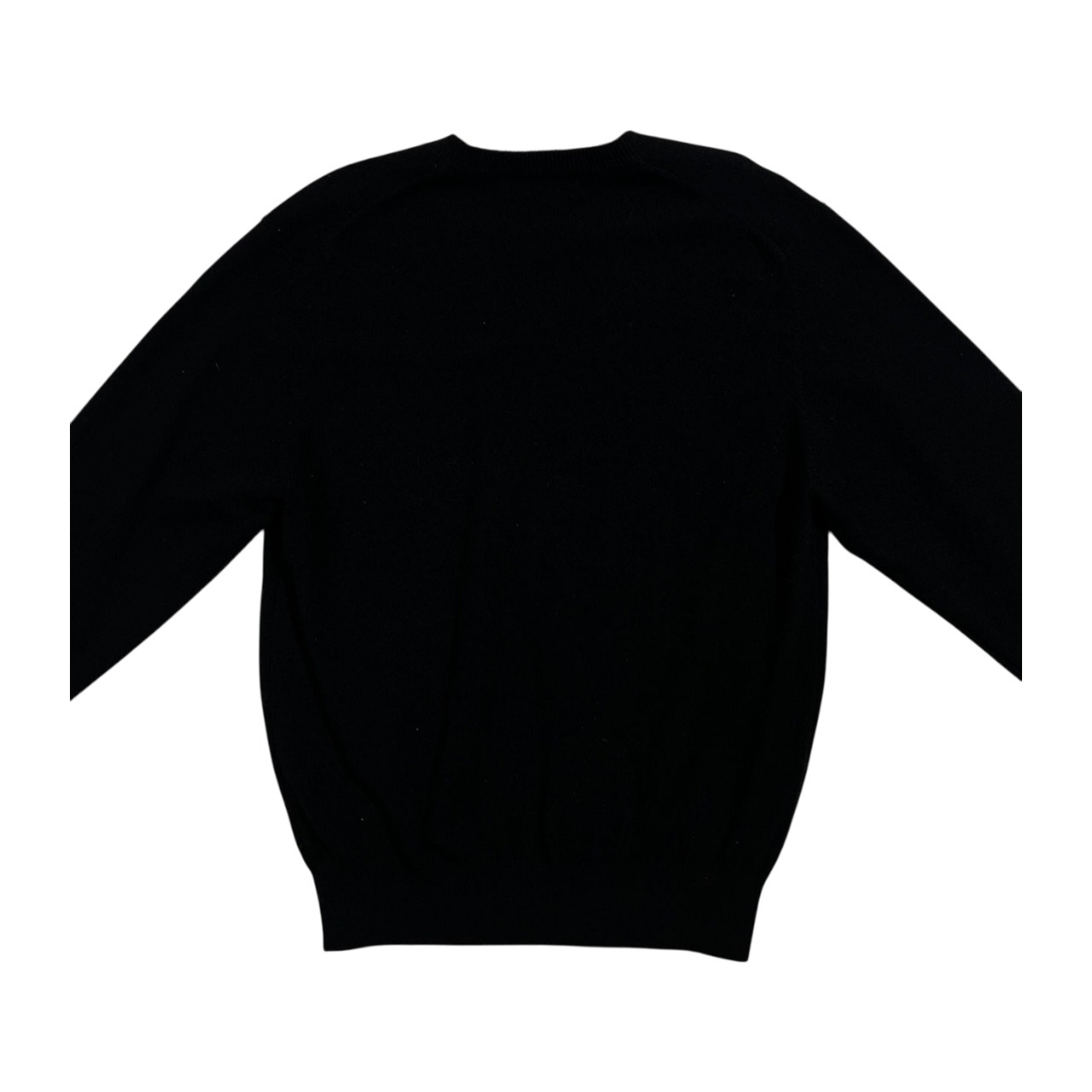 カシミヤ100% MITSUKOSHI 三越 ミツコシ Vネック カシミア ウールニットセーター サイズ S /メンズ/ブラック