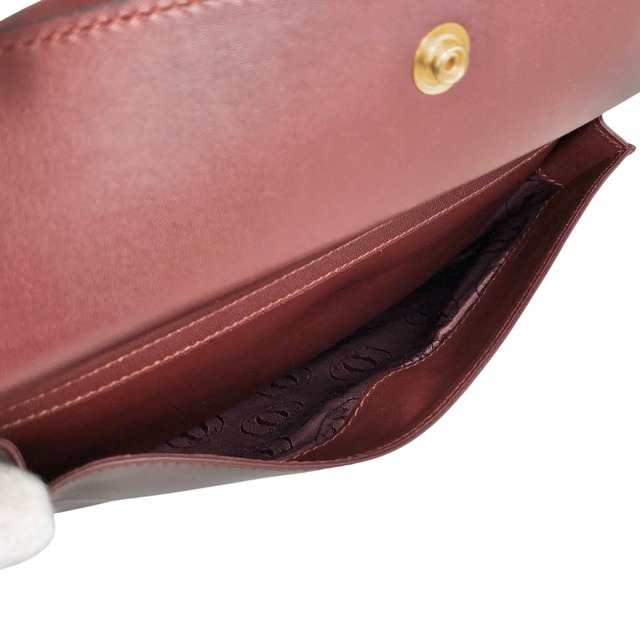 Cartier カルティエ マストライン ショルダーバッグ ボルドー ロゴ レザー vintage ヴィンテージ オールド vfnedy