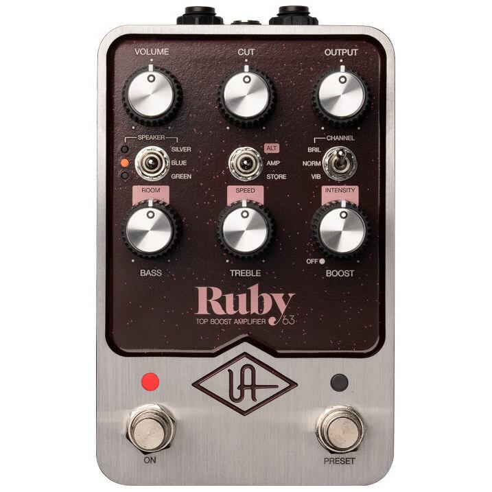 ギター Universal Audio UAFX Ruby '63 Amplifier Universal Audio UAFX Ruby '63 Top Boost Amplifier