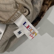 シルク混 LEONARD SPORT レオナールスポーツ 総柄 タートルネック 長袖シャツ カットソー M/ブラウン系 レディース