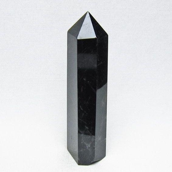 黒水晶 六角柱 モリオン ポイント 置物 一点物 142-11259