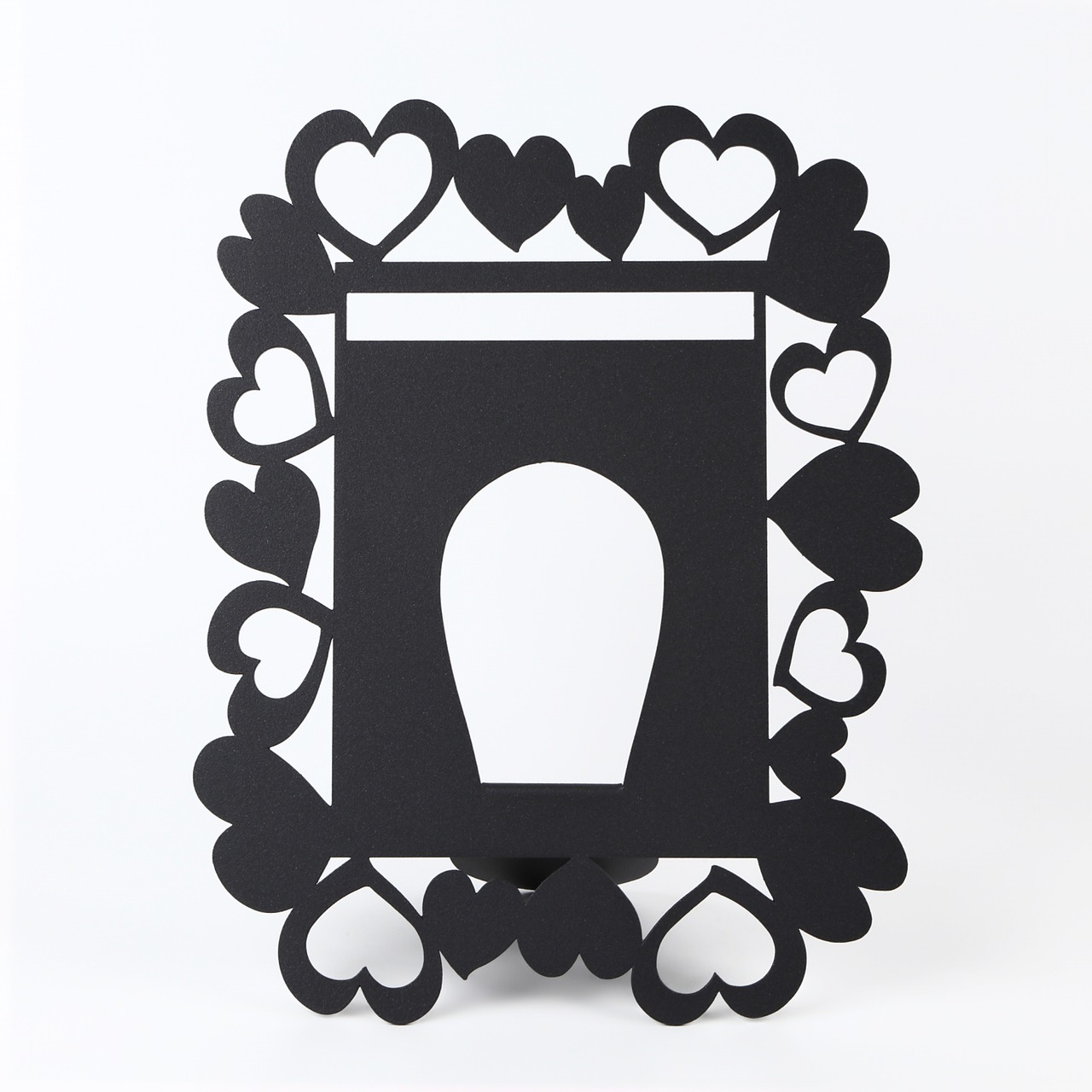Arti e Mestieri  フォトフレーム（ハート）大　ブラック  272-27