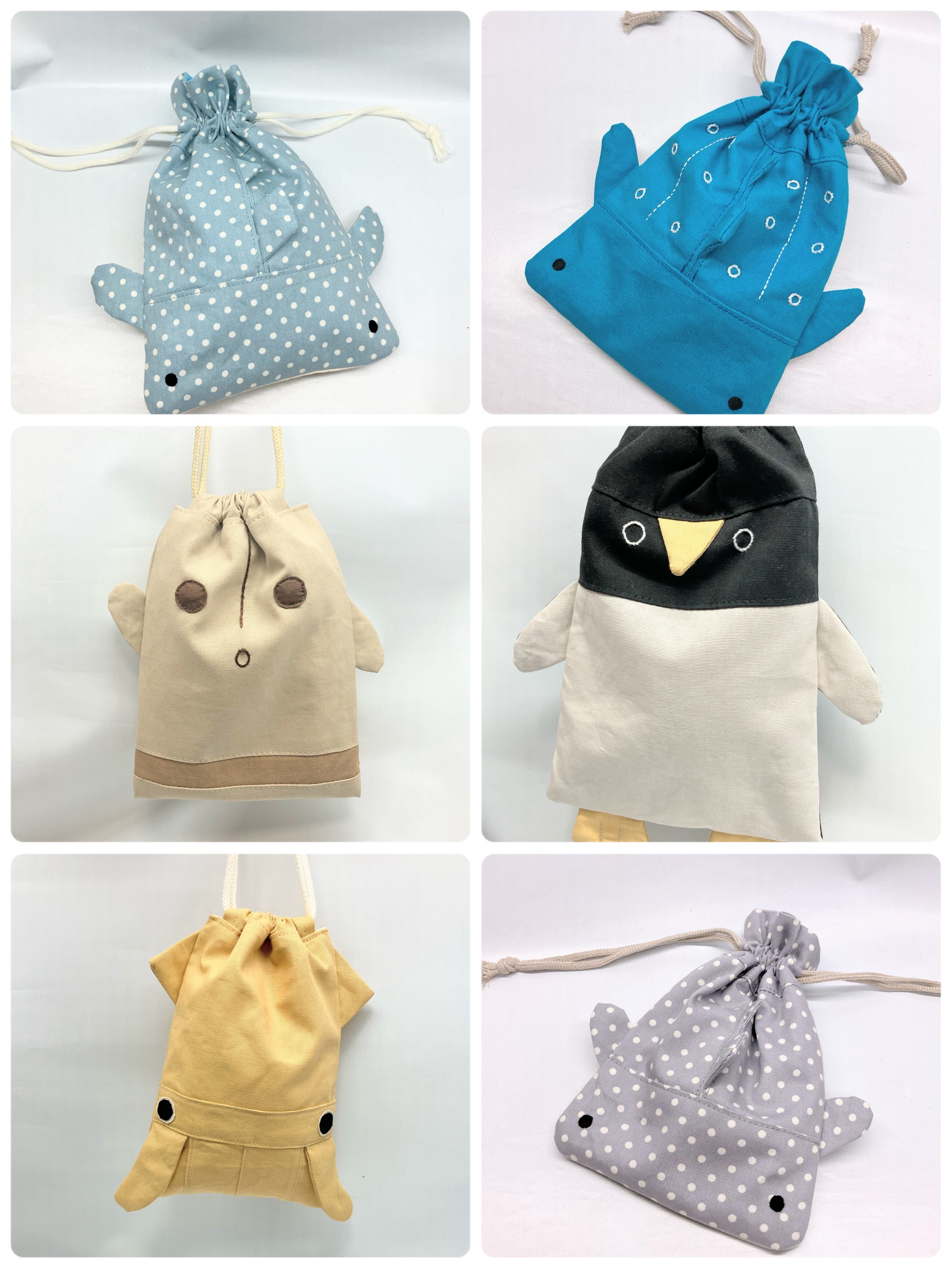 シャチ レッスンバック｜とりさん工房ーかわいいハンドメイドポーチ