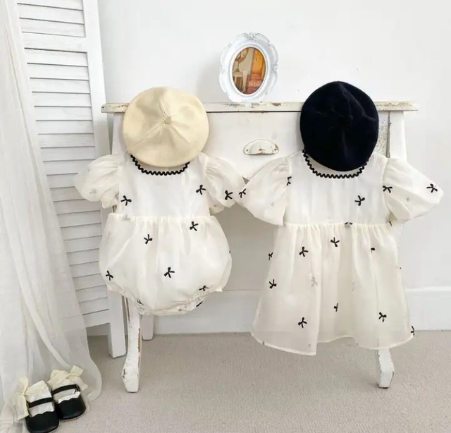 予約ribbon rompers