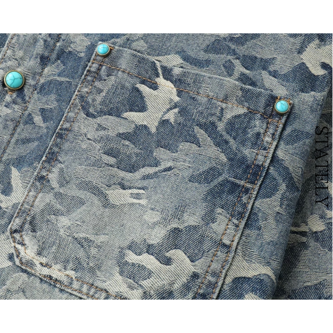 Camo Denim ジャケット_O34・画像6