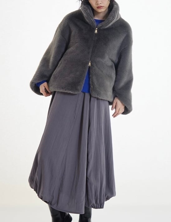 SUGAR ROSE】ミンク風ジップファーブルゾン 256578 | Pay ID