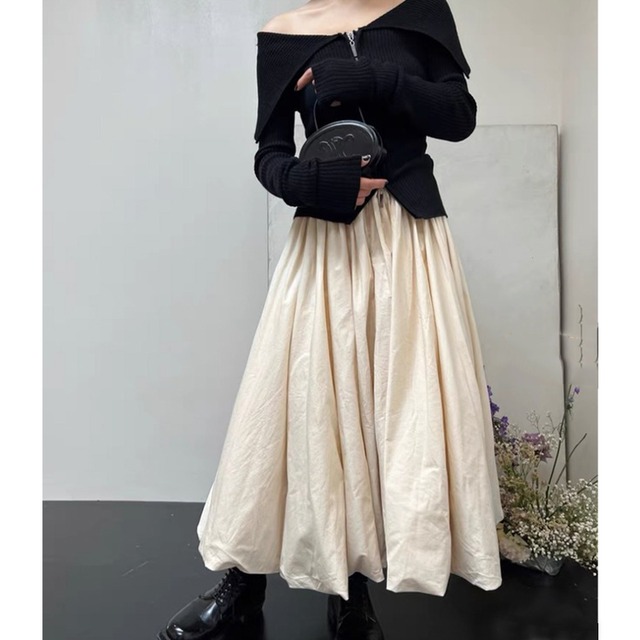 balloon long skirt　10373