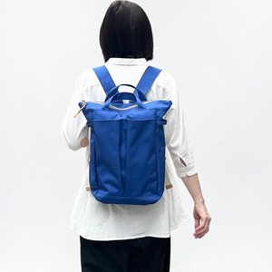 受注製作　hike35：ブルー（撥水加工ナイロン素材リュック）