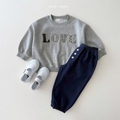 韓国子供服 / 26Autumn / 〖取寄〗DAILYBEBE / ラブパッチMTM / キッズ服 / ジュニア服 / 秋服 *XS~JL*