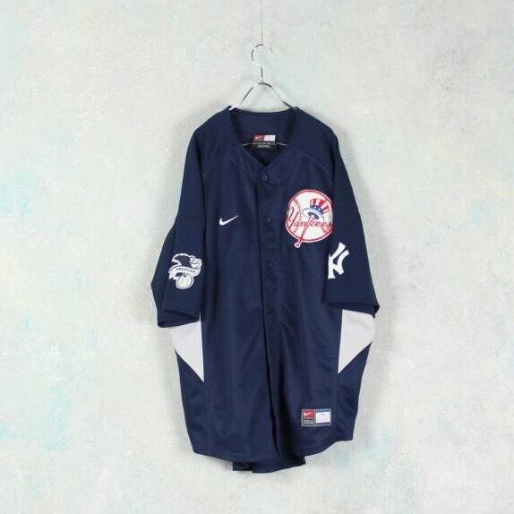 NIKE Yankees刺繍 ベースボールシャツ【FF-3573】 | cv