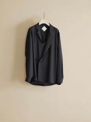 【 secret 40%off】 ETHOSENS　Pullover JK shirt Black