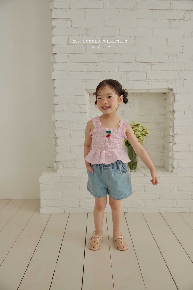 [予約][送料無料]≪MELIKEY≫Cherry Tucking Blouse 56