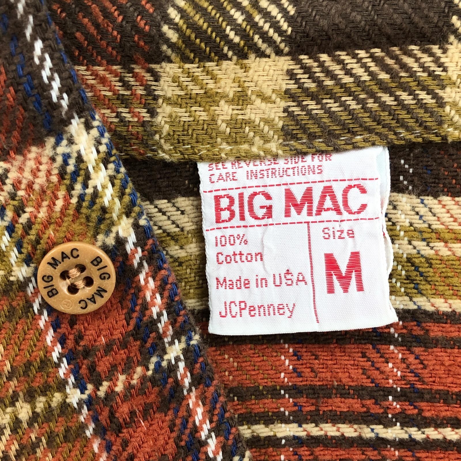 BIG MAC | ビッグマック 長袖シャツ 70年代 ヘビーフランネルシャツ