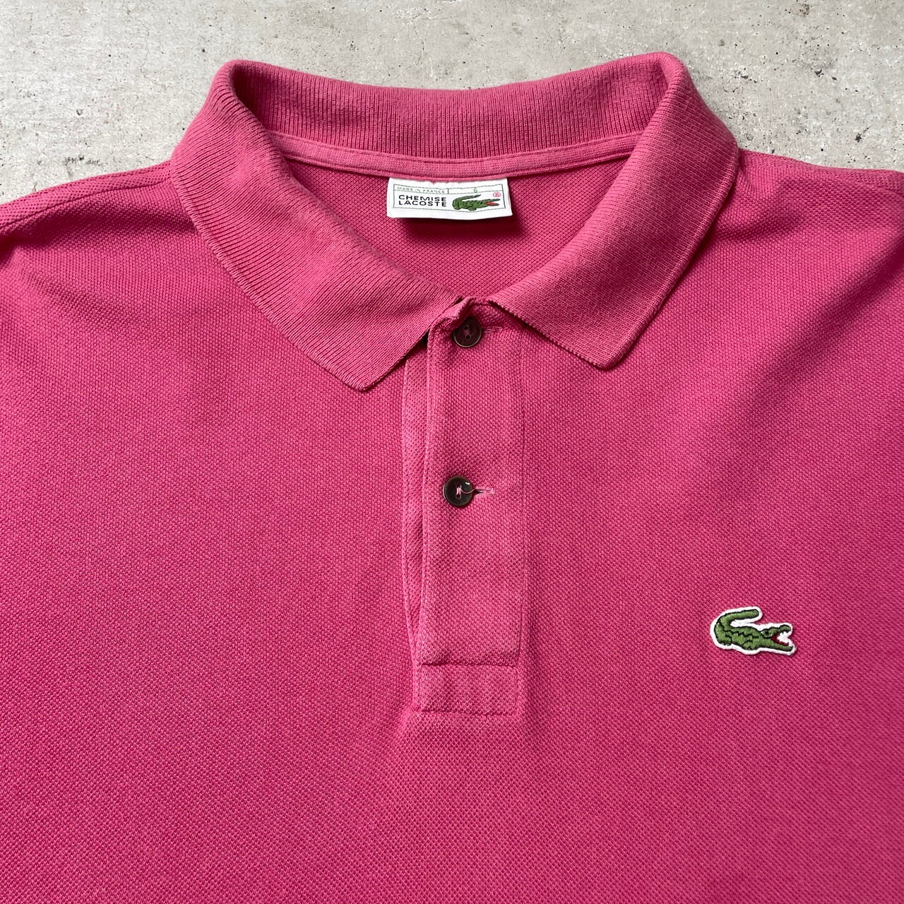 70~80年代 フランス製 LACOSTE フレンチラコステ 長袖 ポロシャツ 