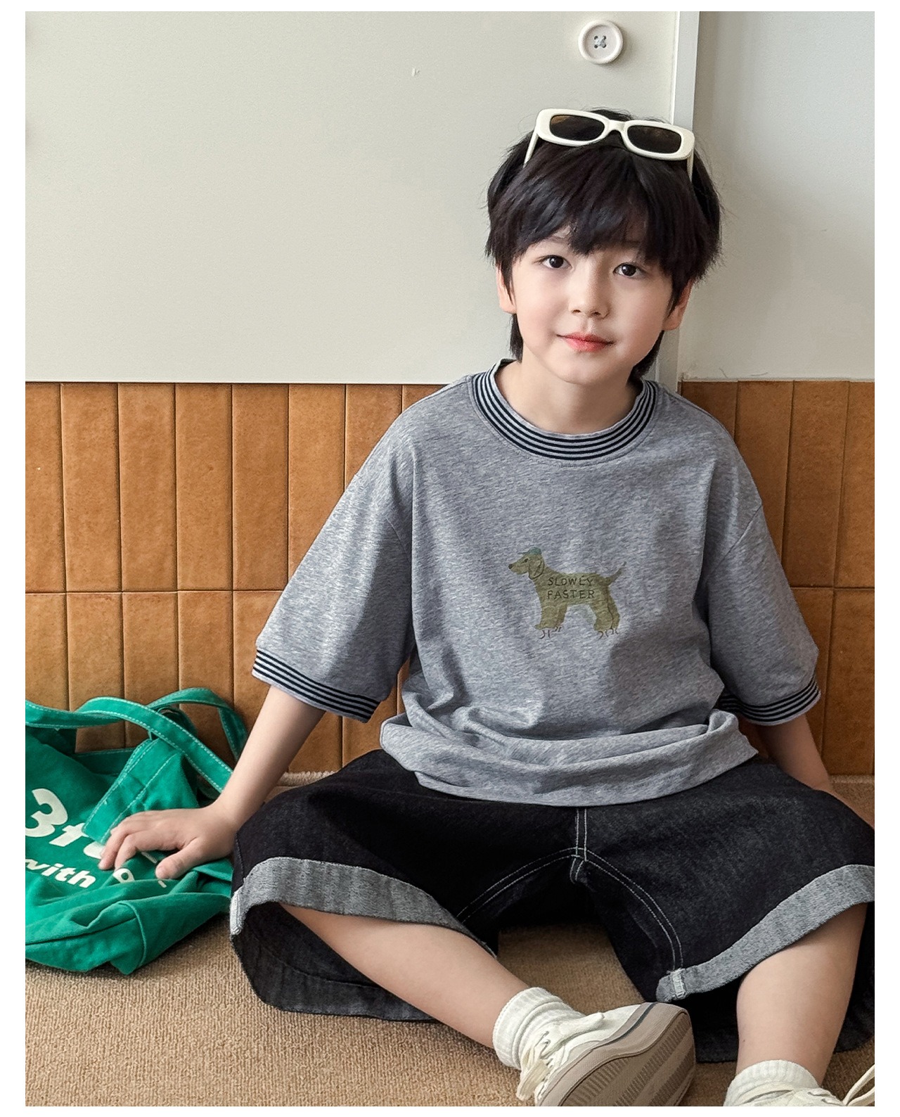 [bdiary] Slow Puppy Shirt / [비다이어리] 슬로우리퍼피티셔츠