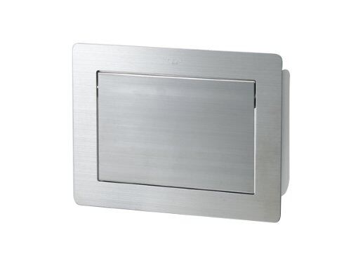【特価処分】スガツネ工業 ランプ印 ステンレス鋼製 ダンパー付屑入投入口 AZ-GD型 AZ-GD230(HL)