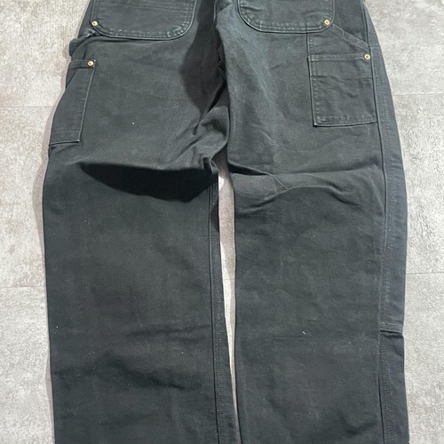 USA製 ブラック ダブルニー Carhartt B01 BLK 32×32 詳細写真15
