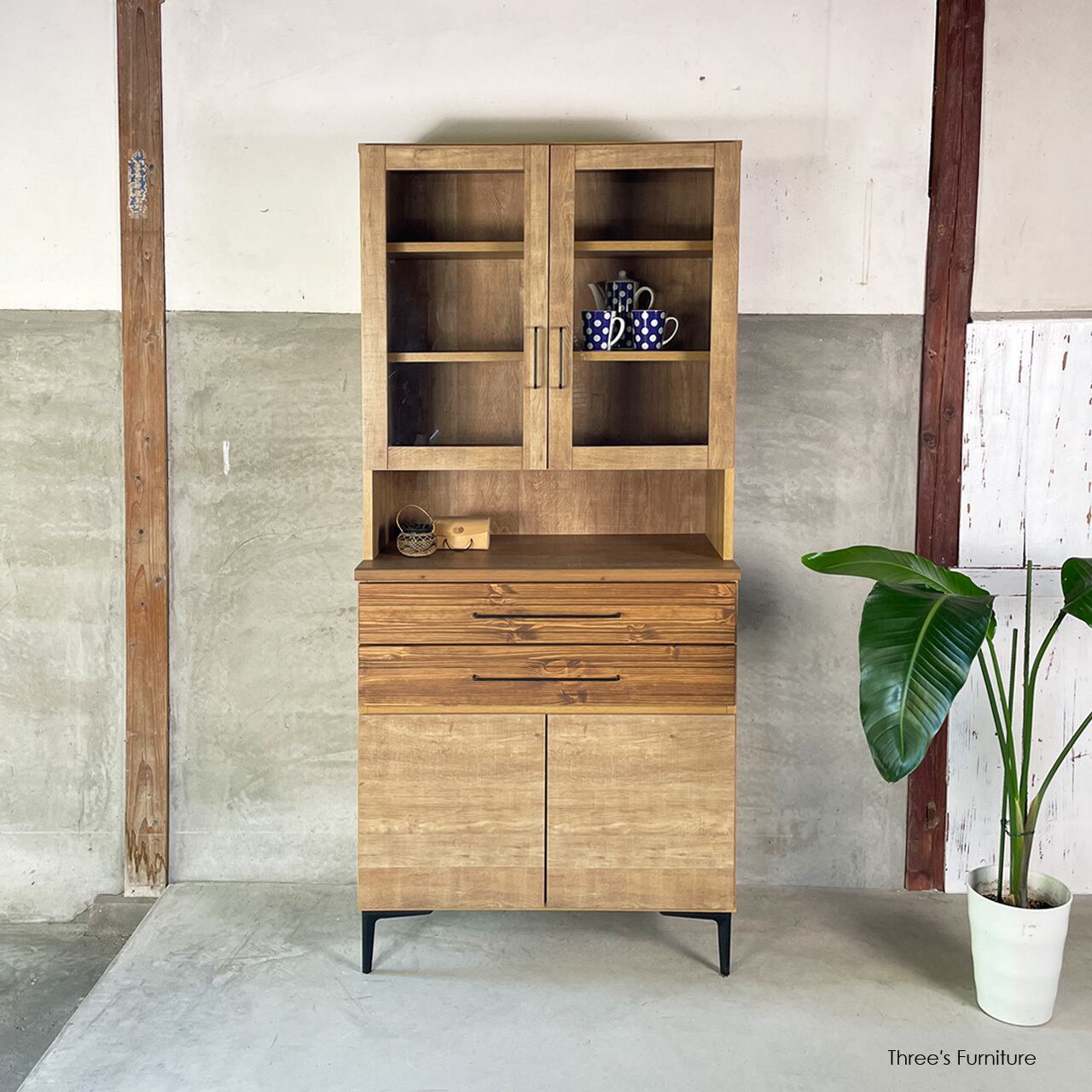 5000円OFFクーポン】キッチンボード PR-KB80 | スリーズファニチャー