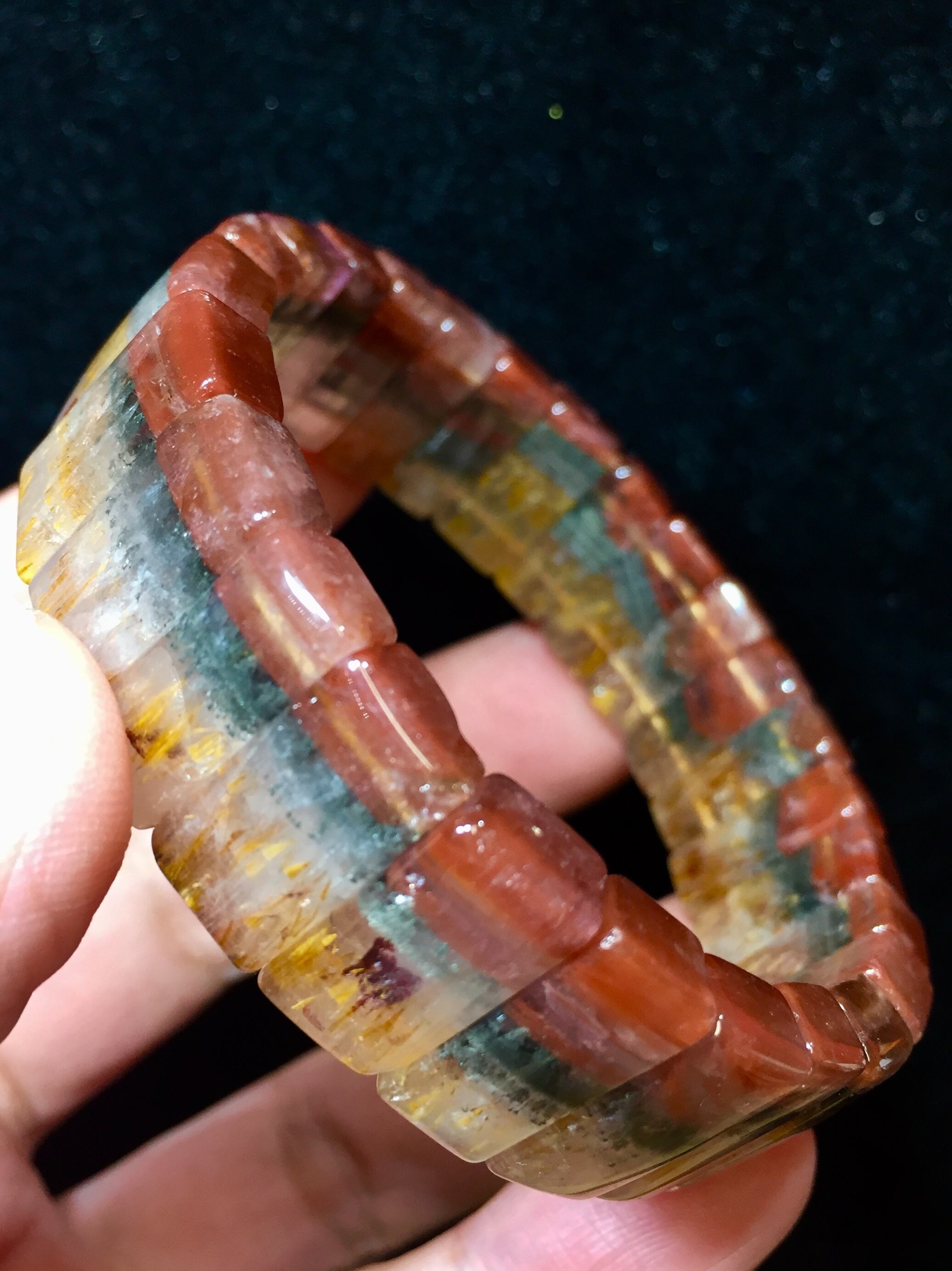 10) スーパー・レインボー・アメジスト・バングル