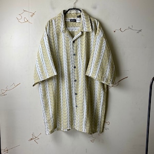 old abstract pattern oversized shirt