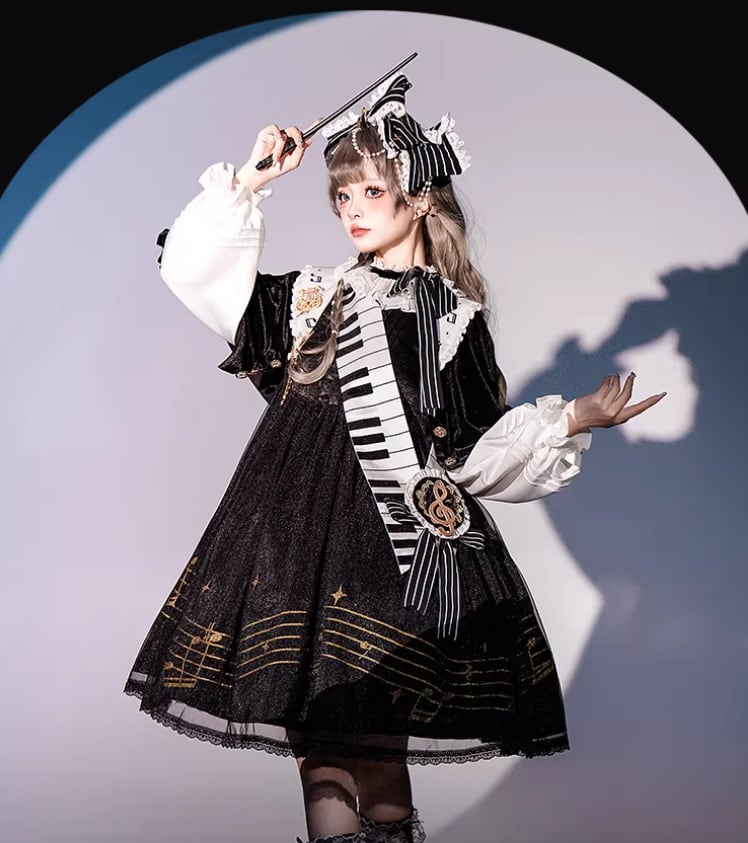 ロリータファッション カチューシャ のみ ヘアアクセサリー 音符