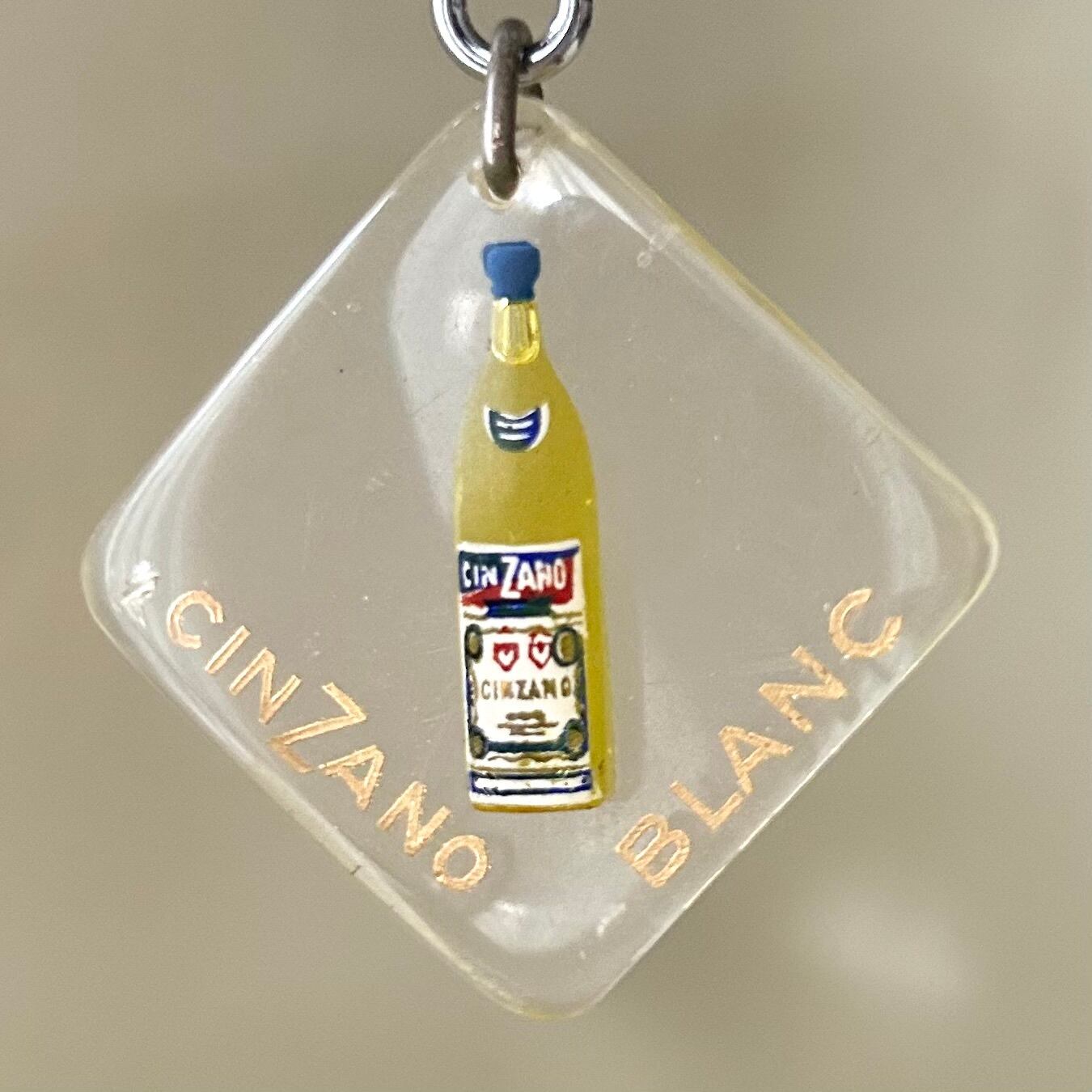 CINZANO BLANC お酒 ブルボンキーホルダー | ブルボン蚤の市 