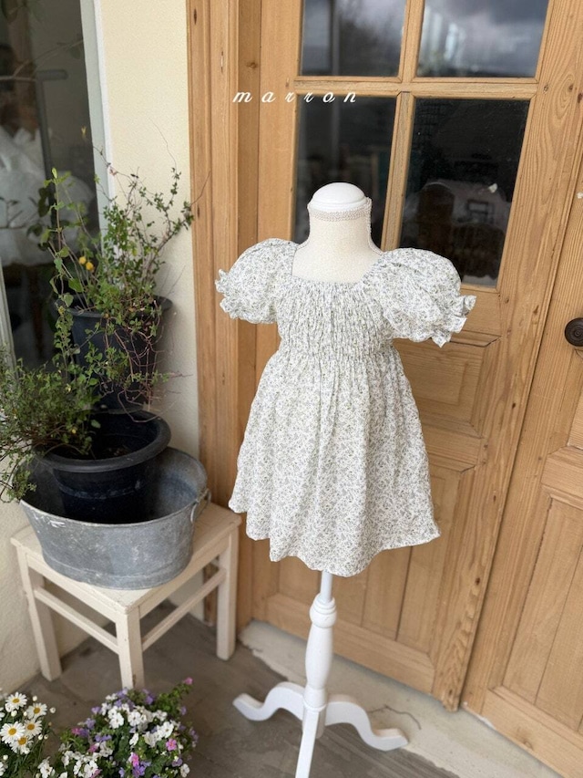 【即納】<marron> Flone dress