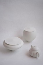 村田匠也 Takuya Murata - 白磁茶入 Tea Caddy