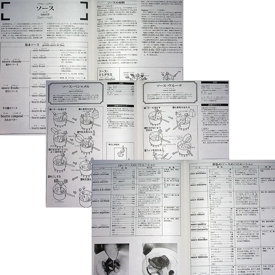 フランス料理 ─専門料理全書（イラスト・調理方法・手順付き）｜調理