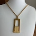 ヴィンテージ LANVIN ゴールドロング ネックレス #987