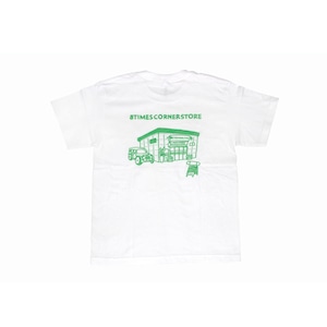 8TIMES JEEP GREEN KIDS S/S TEE WHITE 