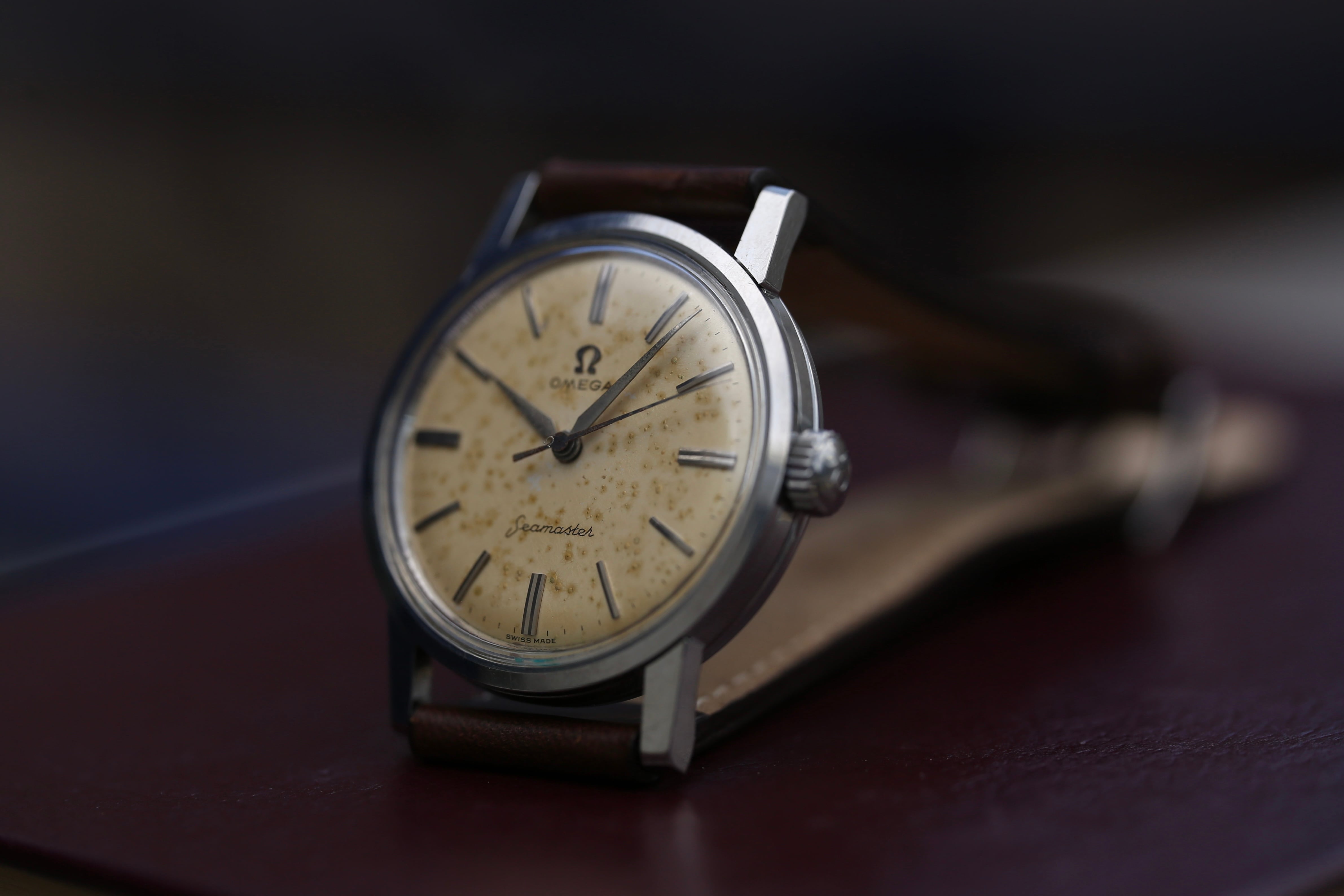 OMEGA】 1958年製 オメガ シーマスター ”ブラウンエイジング” バー