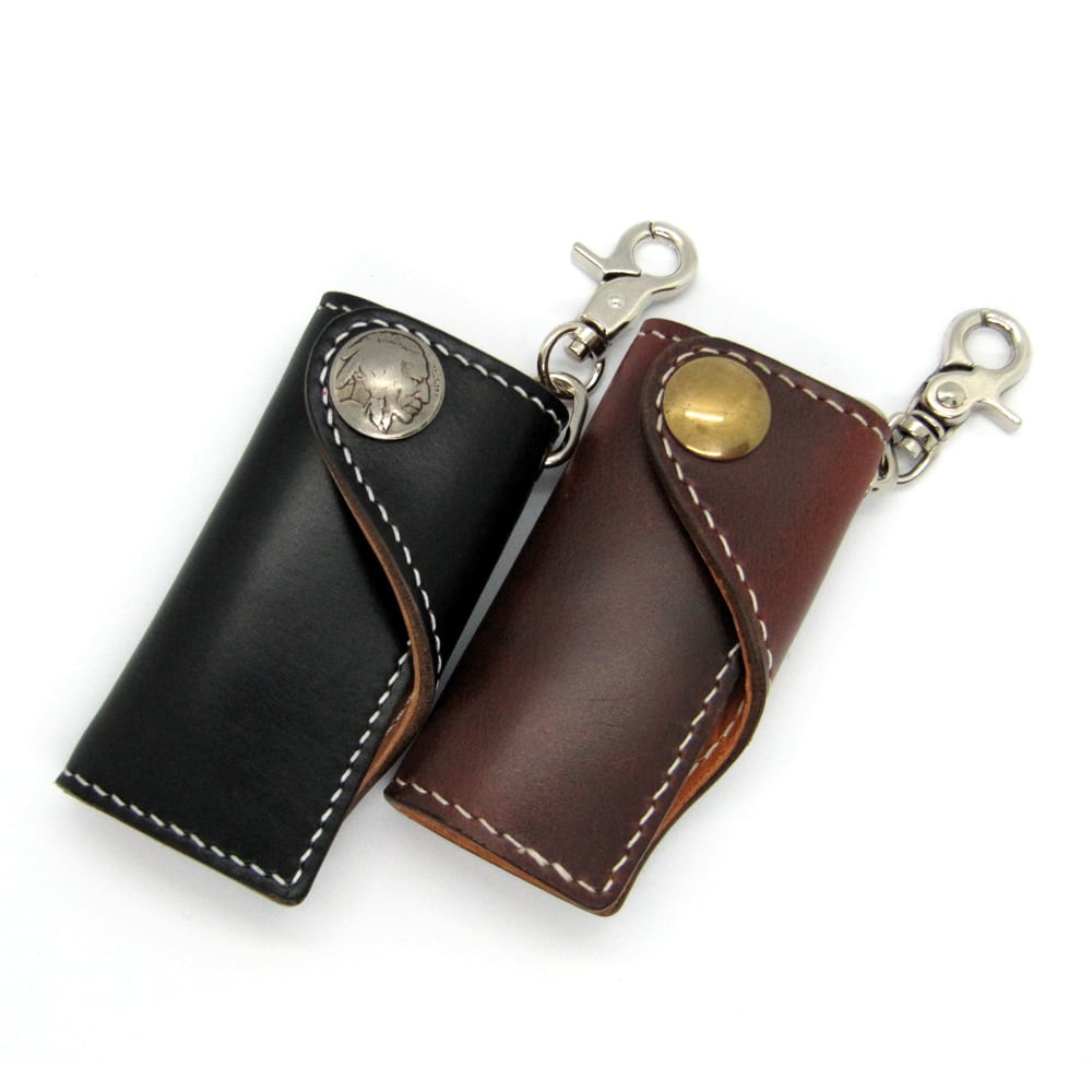 キーケース 4連タイプ コンチョ付き クロムエクセル | Cojin Leather's