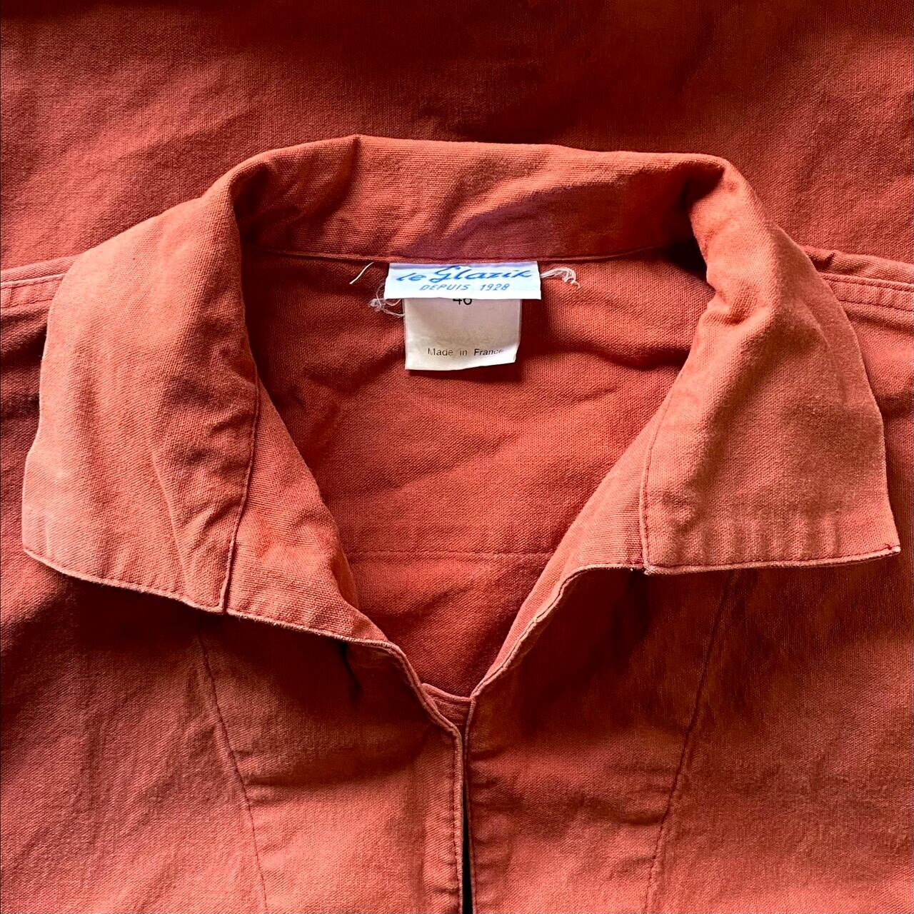 Le Glazik フレンチ フィッシャーマンスモック フレンチワーク 古着 フランス製 LE GLAZIK フィッシャーマンスモック フレンチユーロ