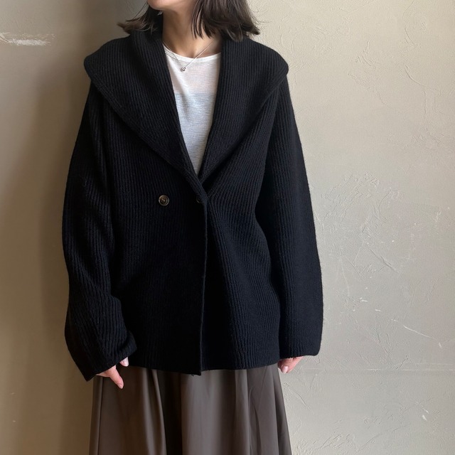 【 CLOCHE 】あぜ編みニットジャケット