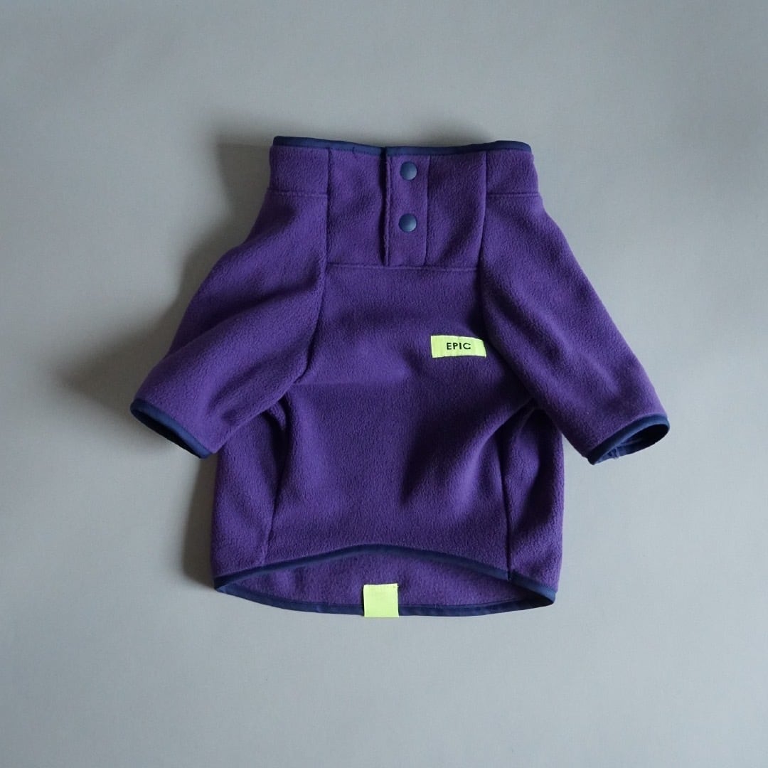【FBsize】FLEECE SNAP T【PURPLE】